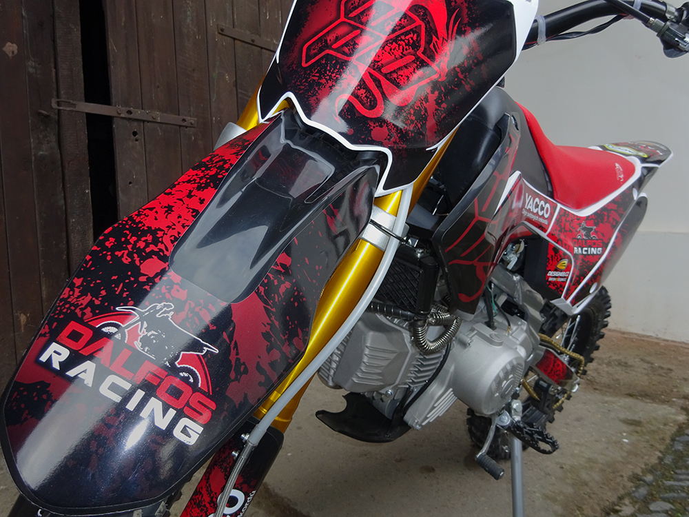 CRF110 polepy zakázkové Red