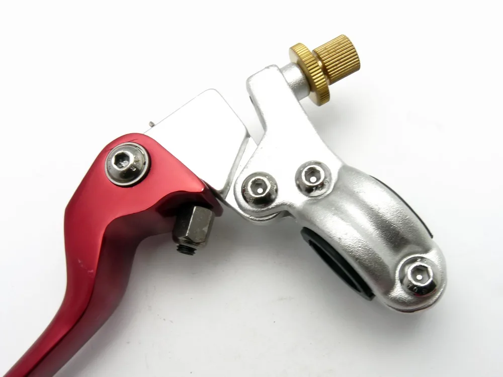 pitbike páčky ASV styl, zlaté, nastavitelné, sklopné Stomp, DemonX, WPB