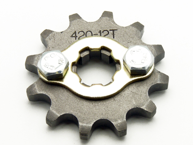 pitbike řetězové kolečko 420/12 na hřídel 17 mm, Stomp, DemonX, WPB
