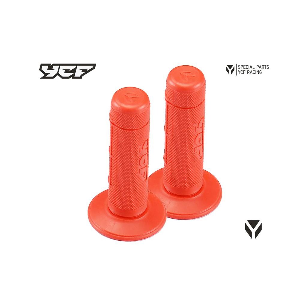 Gumové gripy červené pitbike YCF
