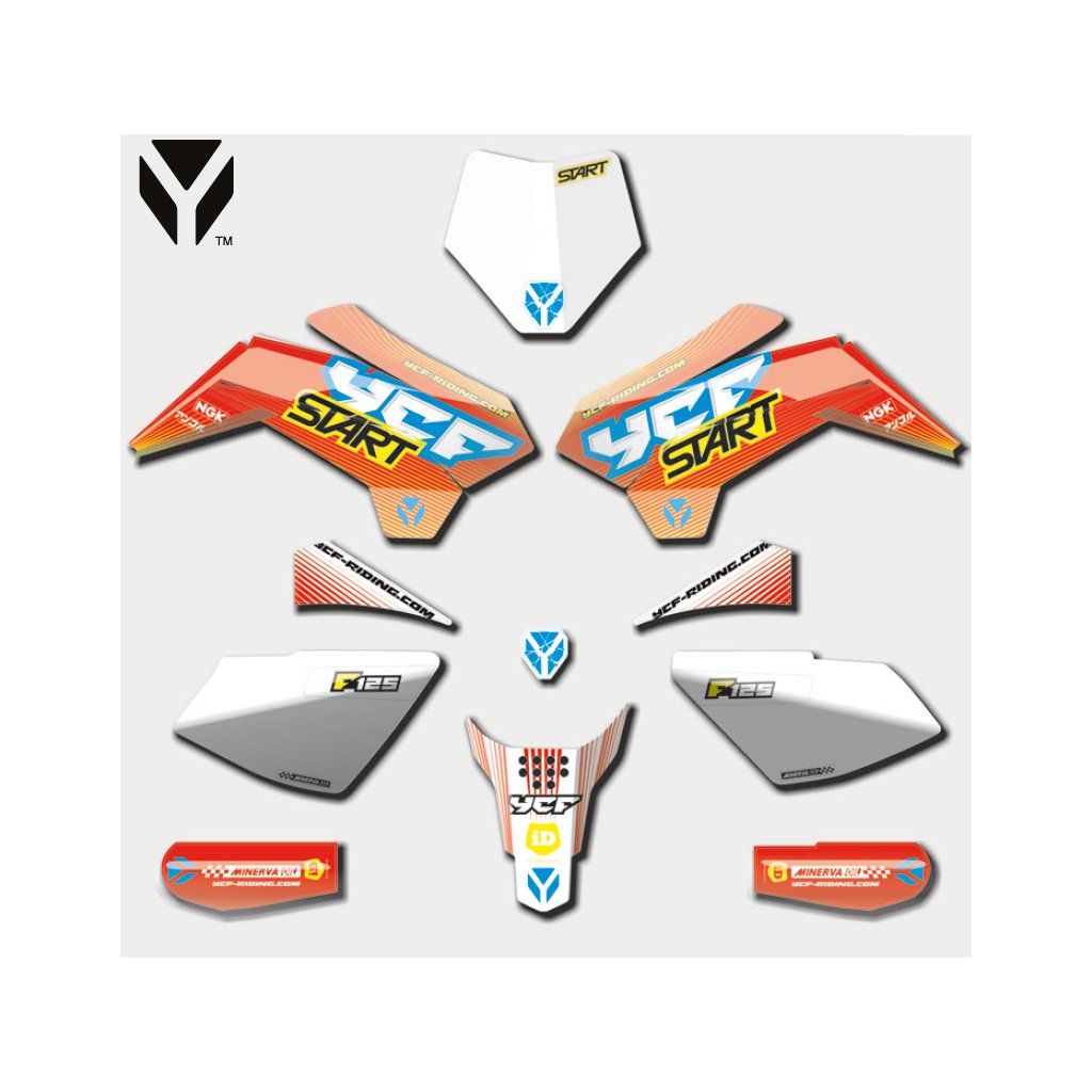 Sada polepů pitbike YCF START F125S-2020