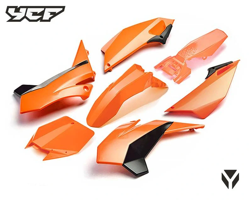 YCF sada plastů SM150/SM190 krátký přední blatník oranžová