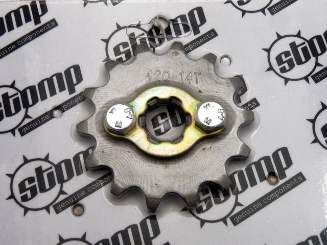 pitbike řetězové kolečko 420/14 na hřídel 17 mm, Stomp, DemonX, WPB