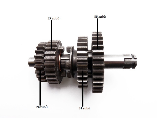 převodovka proti hřídel pro motor Stomp GN 110