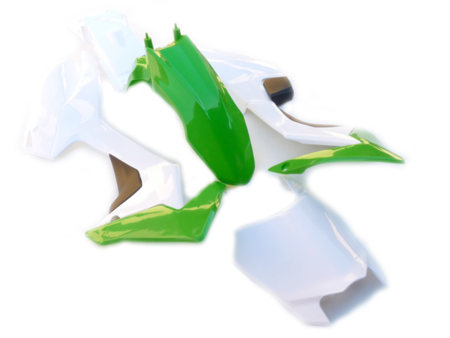 pitbike sada plastů CRF110 WPB RACE zeleno-bílé