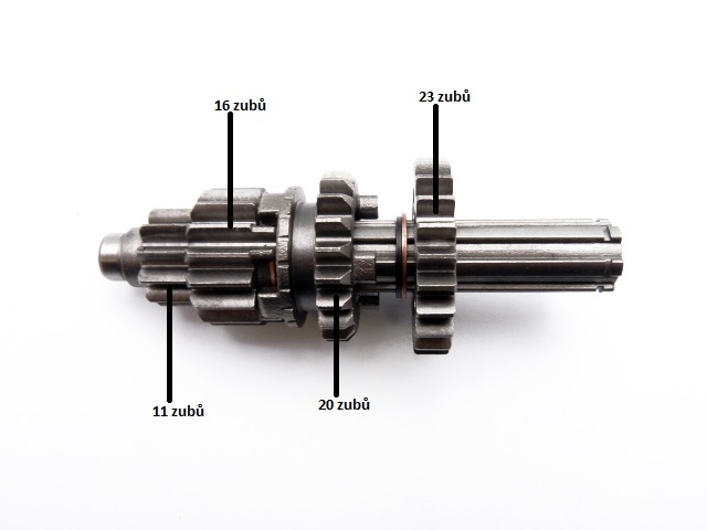 převodovka hlavní hřídel pro motor Stomp GN 120