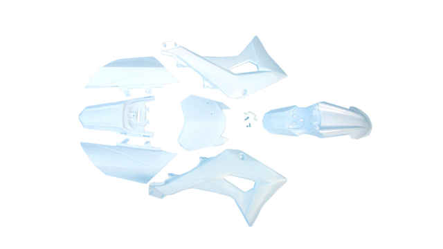 pitbike sada plastů CRF50 Detroit bílé