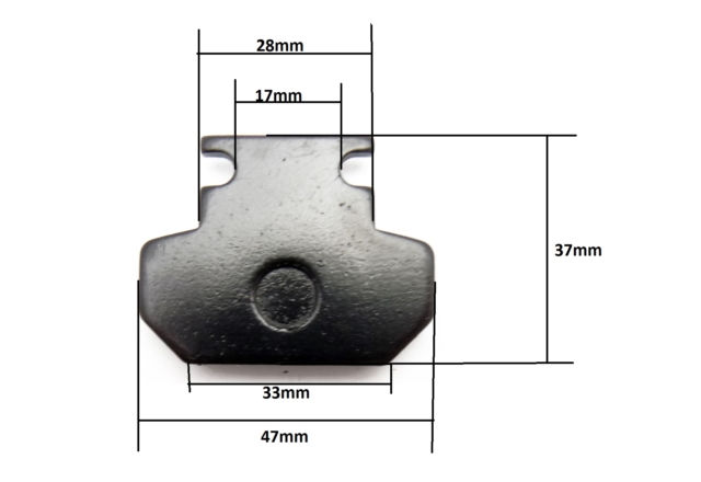 pitbike brzdové destičky typ 05 Stomp, DemonX, WPB