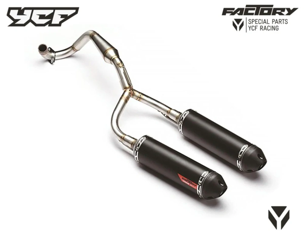 YCF kompletní dualní výfuk FACTORY PILOT/SM150