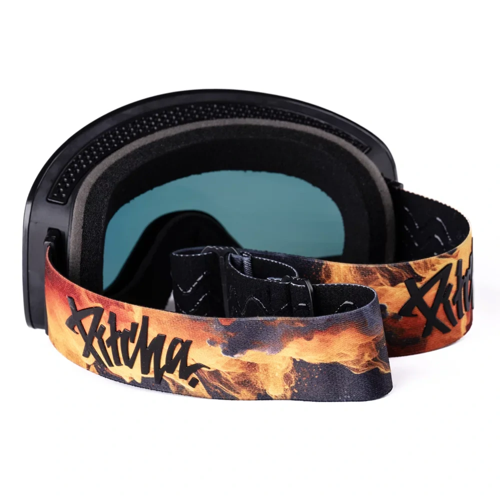 lyžařské brýle Pitcha XC3 fire orange / full revo red