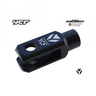 CNC klema zadní brzdové pumpy závit M6 eloxovaná černá Pitbike YCF