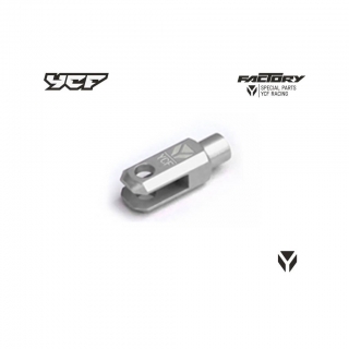 CNC klema zadní brzdové pumpy závit M6 eloxovaná stříbrná Pitbike YCF