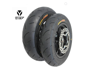 Kompletní sada 12" kol Supermoto pitbike YCF