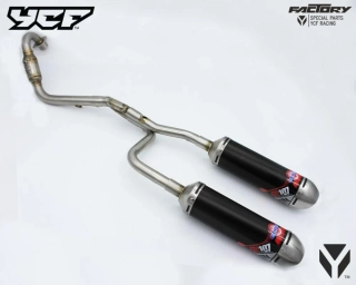 YCF kompletní duální výfuk Scalvini Alu Inox BIGY