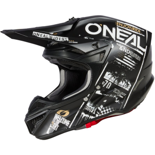 Oneal MX helma 5ser Attack V23, bílá