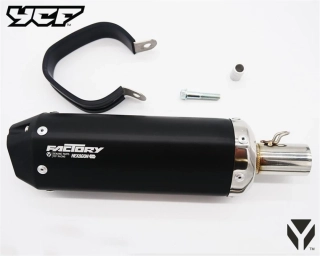 YCF koncovka výfuku FACTORY černá