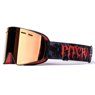 lyžařské brýle Pitcha XC3 satanist / full revo red